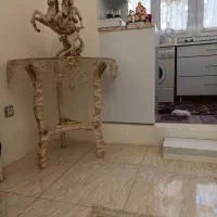 میز کنار سالنی مدل ویژه شیک با پایه چوب راش
