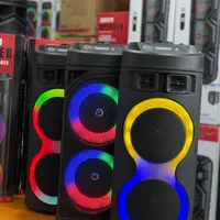 اسپیکر پارتی باکس نیم متری با میکروفون و کنترل|پخش‌کننده همراه|قزوین, |دیوار