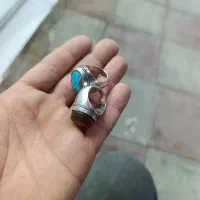 انگشتر فیروزوعقیق|کلکسیون و سرگرمی|کارون, |دیوار