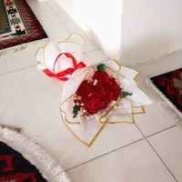 انواع دسته گل روبانی اقتصادی به قیمت عمده|گل مصنوعی|شیراز, محراب|دیوار