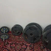 لوازم بدنسازی هالتر دنبل وزنه صندلی|تجهیزات ورزشی|گلمکان, |دیوار