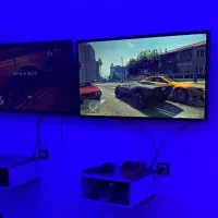فروشی ps4 تلویزیون43و فوتبال دستی شیشه ای