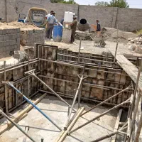 ساخت استخر.گاو صندق بتنی فنداسیون صفحه گذاری