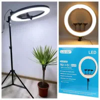 رینگ لایت ۲۲ اینچ برند LJJ بهمراه سه پایه 2 متری|دوربین عکاسی و فیلم‌برداری|شیراز, تحویلی|دیوار