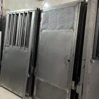 درب آهنی انباری خرپشته ورق سبک کد 65 حفاظدار