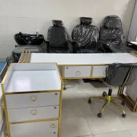 وسایل آرایشگاه سفارشی با پارچه ترک و روکش|آرایشگاه و سالنهای زیبایی|شیراز, شیخ علی چوپان|دیوار