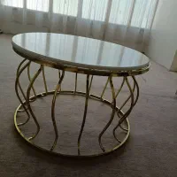 مبل 7 نفره مدل چسترو جلو مبلی طلایی ۴ تایی|مبلمان خانگی و میز عسلی|ری, صفاییه (چشمه علی)|دیوار