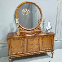 میز تلویزیون و آینه کنسول مدل کلارو