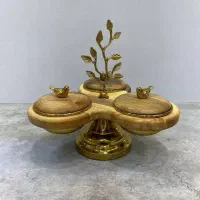 سرویس پنج تیکه چوبی گنجشک|ظروف سرو و پذیرایی|قم, عربستان|دیوار