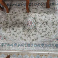 فرش ۹ با ۶ متری زمینه نسکافه ای