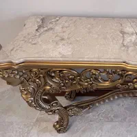 کنسول چوبی با سنگ|بوفه، ویترین، کنسول|تهران, جماران (نیاوران)|دیوار