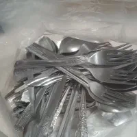 26عددقاشق جنس خوب. و7عدد چنگالدرحد نو