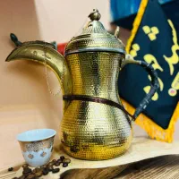 دله‌ قدیمی سوری اصل کلکسیونی برای سرو قهوه عربی