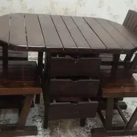 میز نهارخوری چوبی