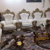 مبلمان ۹نفره و7نفره با میز وعسلی مناسب جهیزیه|مبلمان خانگی و میز عسلی|نجفآباد, کشاورز|دیوار