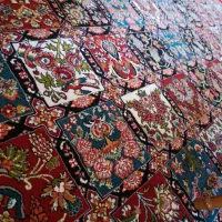 قالی ماشینی خشتی۳عدد طرح دست بافت|فرش|لاران, |دیوار