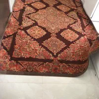 گلیم فرش نخ ابریشم در حد نو