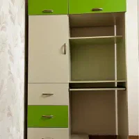 میز کامپیوتر کمدی تمیز عرض ۱۲۰ عمق ۵۵ ارتفاع ۲۰۴