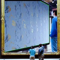 طرح کاغذدیواری بارنگ اکرولیک