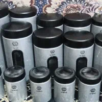 سرویس آشپزخونه ۱۷ پارچه استیل مارک اورانوس حد نو|ظروف نگهدارنده، پلاستیکی، یک‌بارمصرف|شوشتر, |دیوار