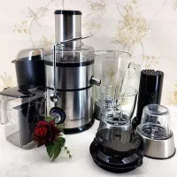 آبمیوه گیری حرفه‌ای۴کاره سوییس پلاس JE-8420S+ض۲سال|آبمیوه‌گیر و آب‌مرکبات‌گیر|مشهد, هفت تیر (آب و برق)|دیوار