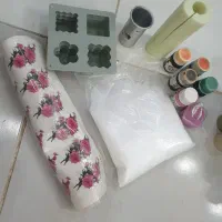 لوازم شمع سازی ( قالب و رنگ و  اسید شمع سازی )