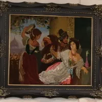 تابلو فرش دستباف قدیمی سایز بزرگ