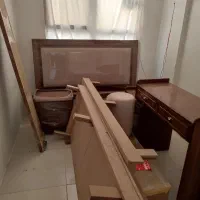 سرویس خواب دو نفره کامل چوب سفارشی|تخت و سرویس خواب|مشهد, کشاورز|دیوار