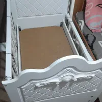 تخت نوزاد کشو دار  ۱۲۳ در ۷۱  با تشک تا سه سال