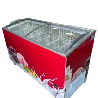 فریزر صندوقی صنعتی مدل درب شیشه ای