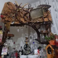 فروش میزبار چوبی با چوب گردو|بوفه، ویترین، کنسول|سهند, |دیوار