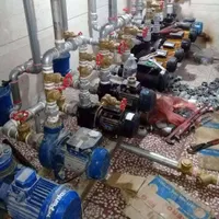 لوله کشی موتورخانه آبگرمکن پکیج