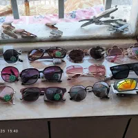 عینک آفتابی زنانه آلمانی و شال و کلاه و دستکش