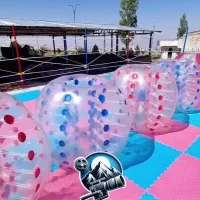 توپ حبابی همراه ۸۰ متر تاتامی و پمپ باد