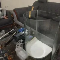 آکواریم شیشه خم با وسایل معاوضه با سره