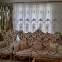 پرده مدل فلت  با عرض ۵ متر و۲۰ سانت