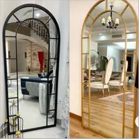 آینه قدی فلزی و چوبی ایستاده