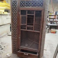 قفس چوبی سنتی برای پرنده چوب روسی