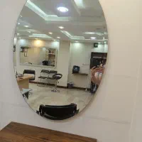 سه عدد آینه بیضی دور تراش