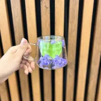 ماگ دوجداره گل خشک