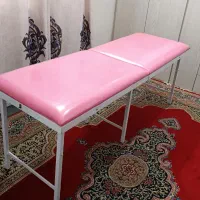 تخت پرتابل چمدانی ماساژ و مژه کار و رینگ لایت