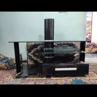 میز  ال‌سی‌دی  شیشه‌‌ای ۴ میلی‌متری دودی|میز تلویزیون|بندر امام خمینی, |دیوار