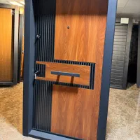 درب چوب و فلز ضد سرقت اقتصادی|مصالح و تجهیزات ساختمان|آزادشهر, |دیوار