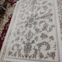 فرش گل برجسته نخ ابریشمی1200شانه3600تراکم9متری|فرش|مشگین شهر, |دیوار