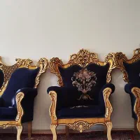 مبل سلطنتی هفت نفره گلدوزی شده|مبلمان خانگی و میز عسلی|زرند, |دیوار