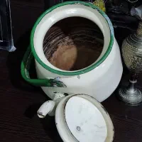 کتری لعابی قدیمی|قوری، کتری، قهوه‌ساز دستی|جهرم, |دیوار