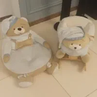 راکر چوبی طرح تدی به همراه بالشت تدی