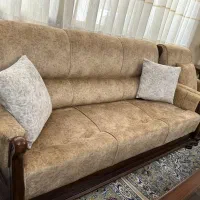 مبل و میز ناهار خوری و بوفه آمریکایی تمام چوب راش