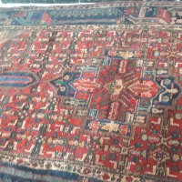 2 تخته فرش دستبافت و جفت ماشینی یک طرح