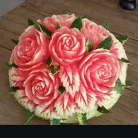 تزیینات یلدا حکاکی میوه|خدمات پذیرایی، مراسم|لنجان, |دیوار